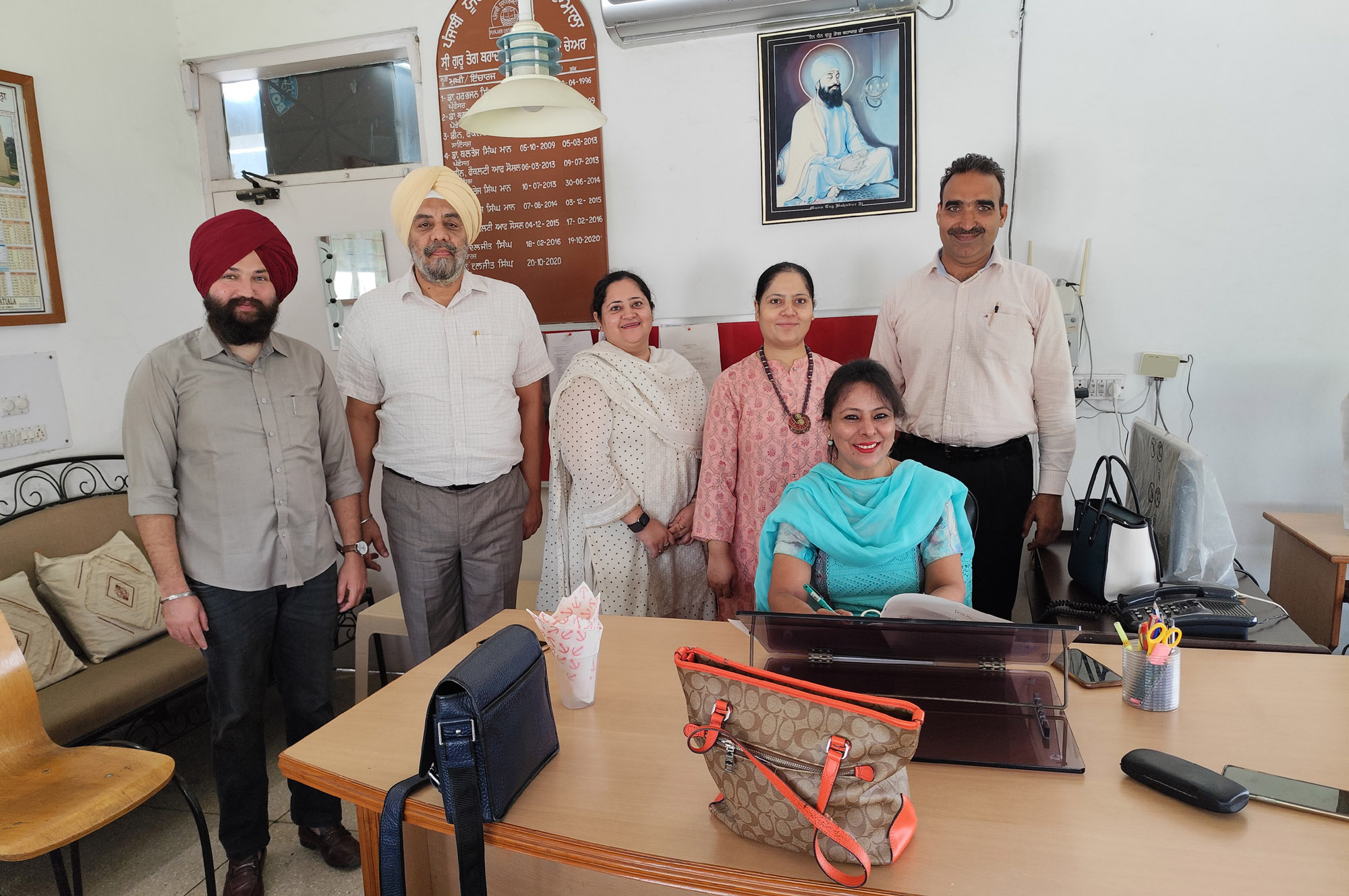 Dr. Sandeep Kaur took over as the head of Sri Guru Teg Bahadur Rashtriya Ekta Chair